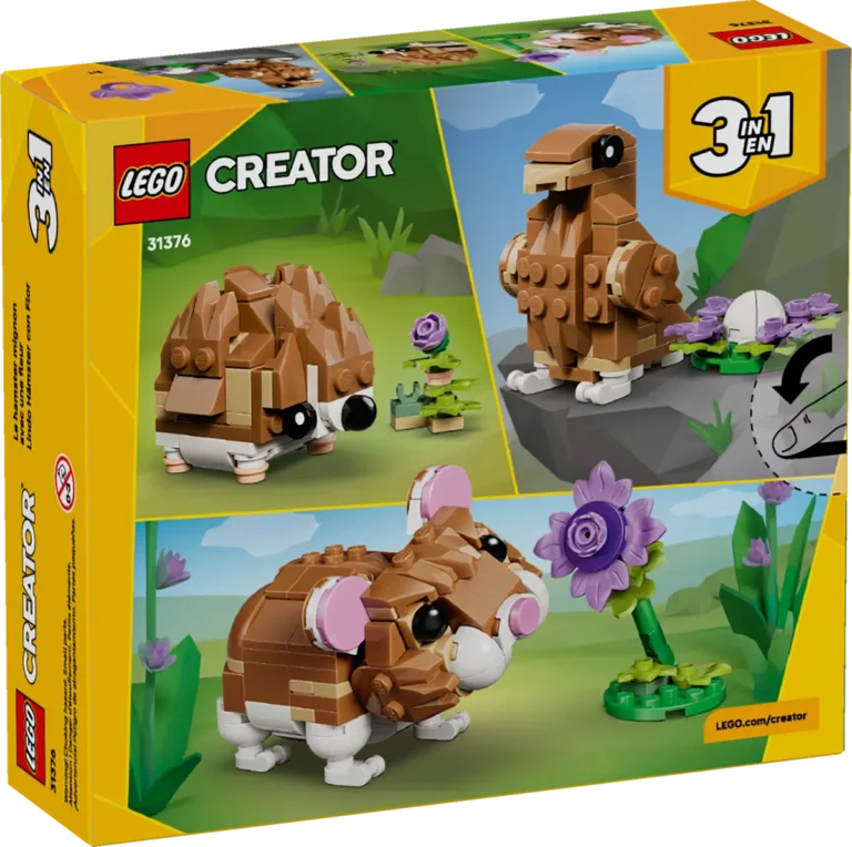 LEGO Valentines Day Gifts - Cute Hamster with a Flower